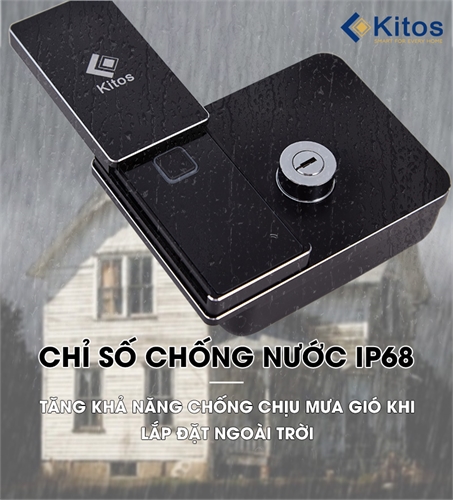 Khóa cửa điện tử Kitos DLS8 CNC chuyên cho cửa cổng ngoài trời