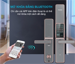 Smart Lock: Khóa cửa thông minh Kaadas được mở bằng smartphone.