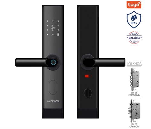 Khoá cửa vân tay Avolock AV-67-B App wifi
