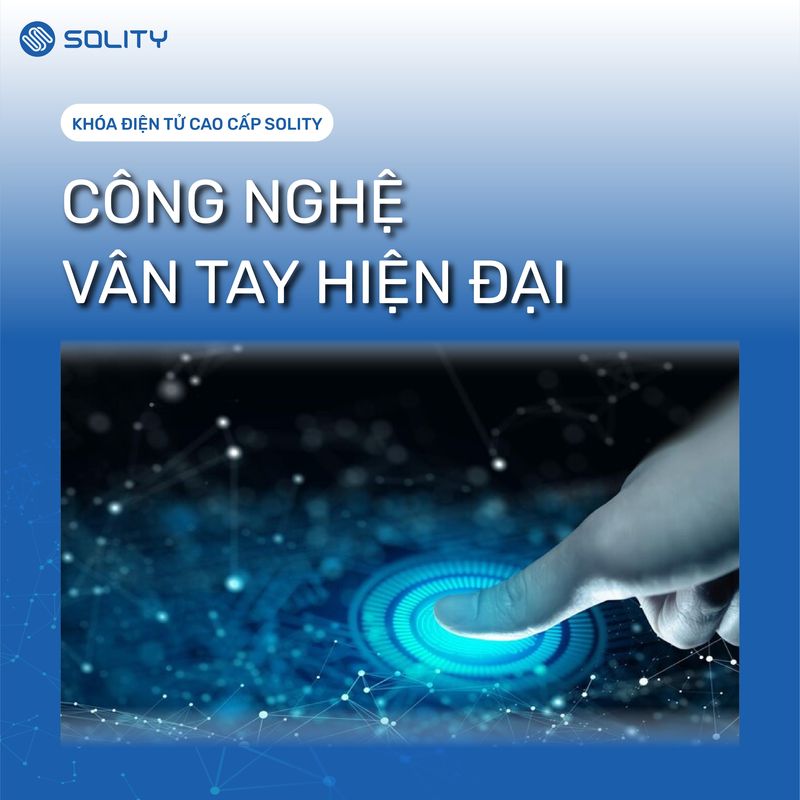 Khóa cửa vân tay Solity GM-6000BK