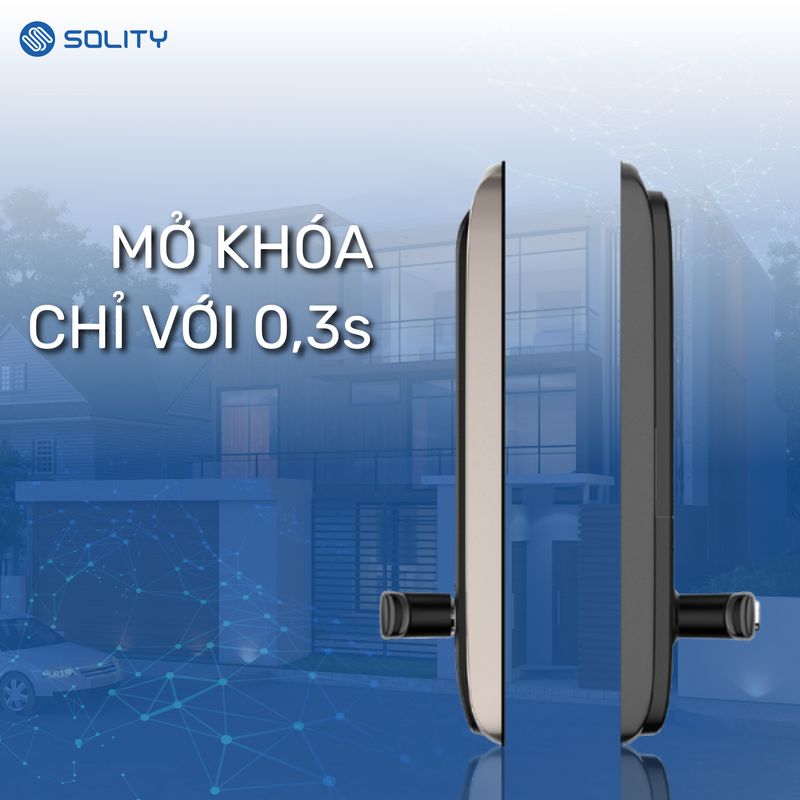 Khóa cửa vân tay Solity GM-6000BK