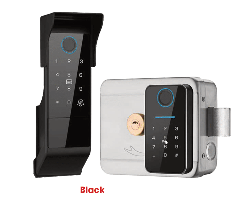 Khóa cửa cổng vân tay Avolock AG 49 Black App, Remote