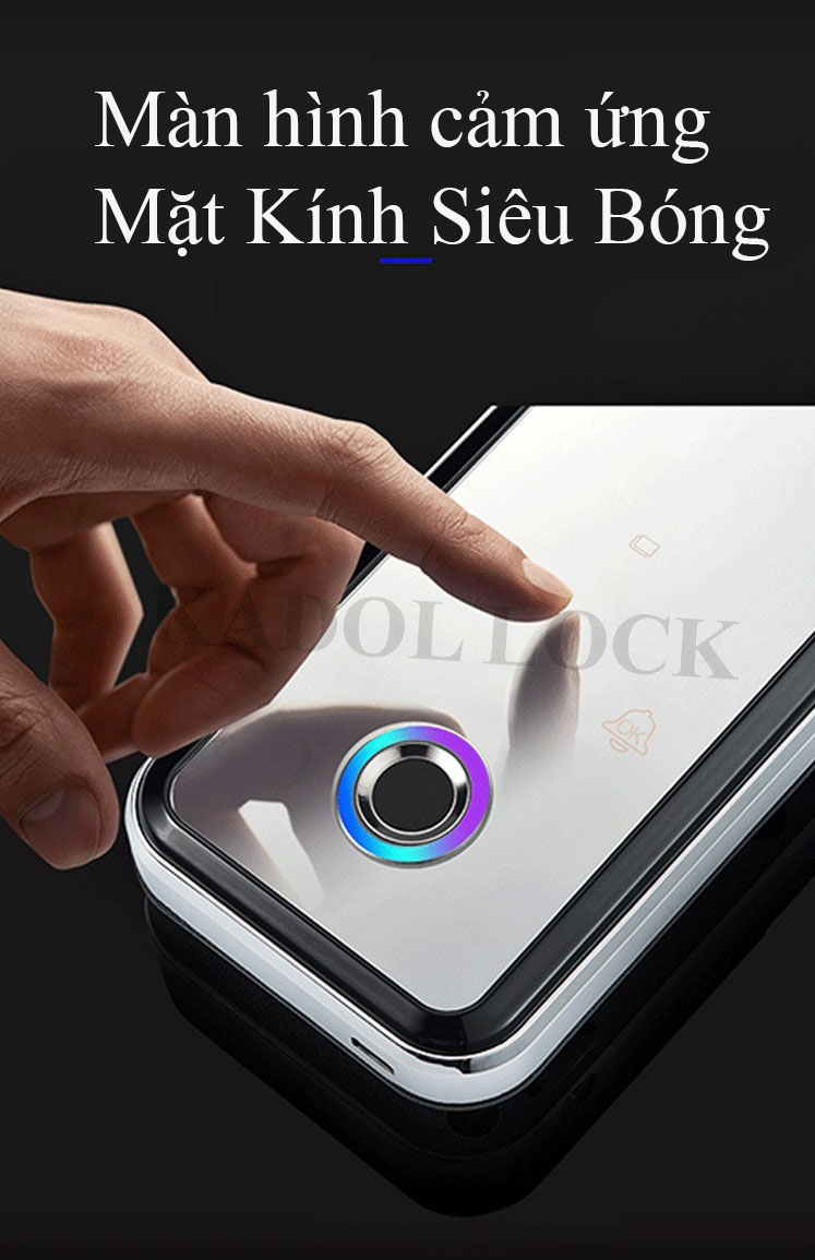 Khóa vân tay cửa kính Kadol K899 Remote