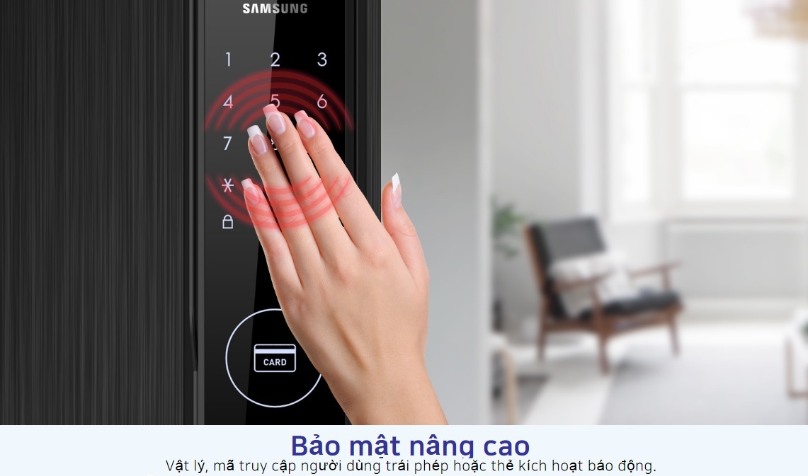 Khóa điện tử SamSung SHS H505 bảo mật