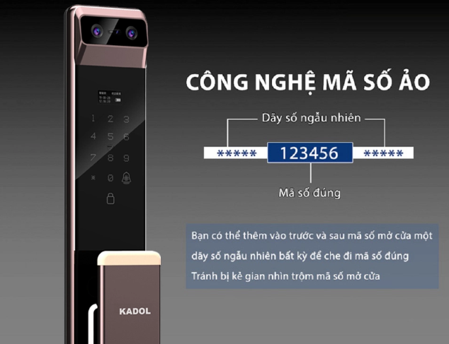 Khóa cửa nhận diện khuôn mặt Kadol K9 Pro