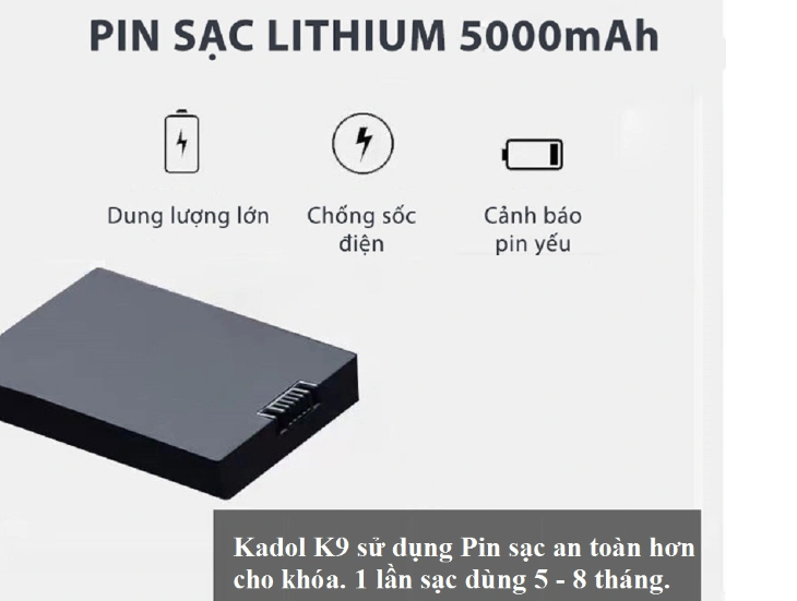 Khóa cửa nhận diện khuôn mặt Kadol K9 Pro
