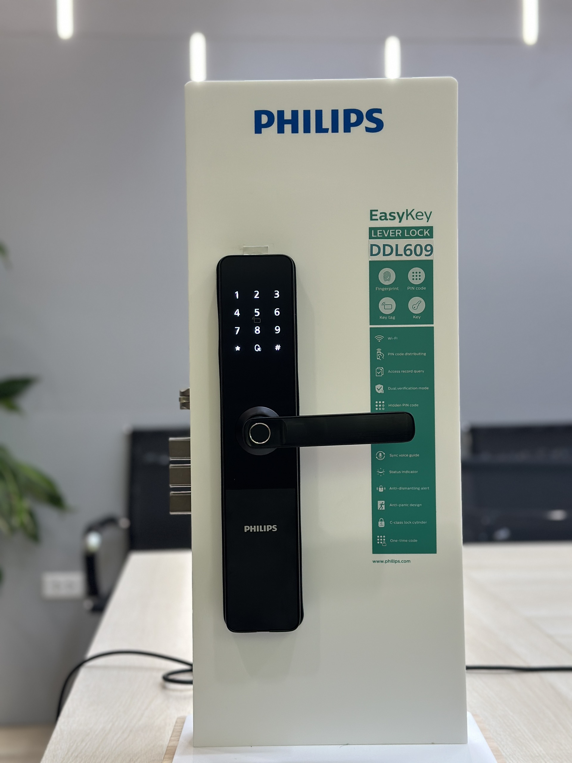 Khóa vân tay Philips DDL609-5HS